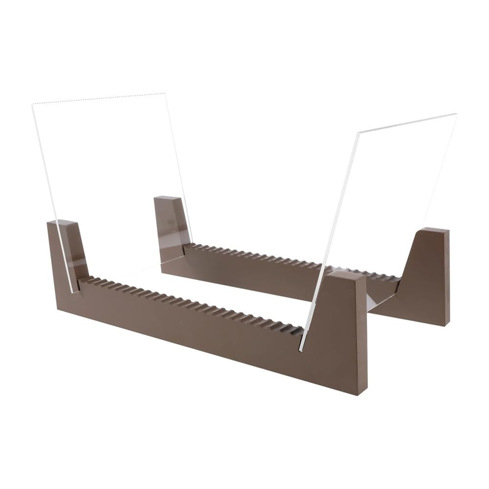 RYUQW3RE Cd Storage Rack CD Storage Rack Wood Magazine Album Record Display Stand Large Capacity Deskop Holder(Brown)