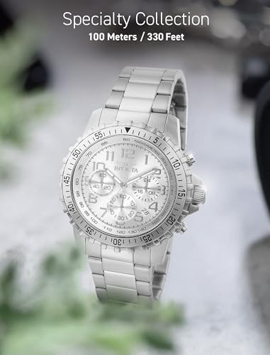 Invicta Men's Specialty Quartz Watch with Stainless Steel Band, Silver (Model: 6620) - Image 5