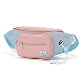 Wind Took Sac Banane Femme Sac de Ceinture Multifonctionnel Sacoche Bandoulière Sac de Taille Ville pour Loisir/Voyage/Sports/Randonnée/en Plein air