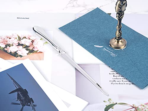 Musrod FML1-2 Silvery Letter Opener, Envelope Opener Knife Metal Letter Opening Knife thumb #6