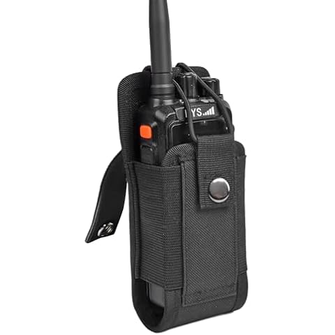 TWAYRDIO Radio Holster Molle Radio Pouch for Tactical Vest Duty Belt, Universal Two Way Radio Case Holder for Baofeng Kenwood Motorola Icom Handhelds Walkie Talkies Cover