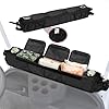 No-Drilling Golf Cart Inner Front Storage Basket with 2 Insulated Cup Holders, Foldable Dash Tray Storage Organizer Compatible with EZGO Club Car Kandi Electirc, Practical Golf Car Accessories
