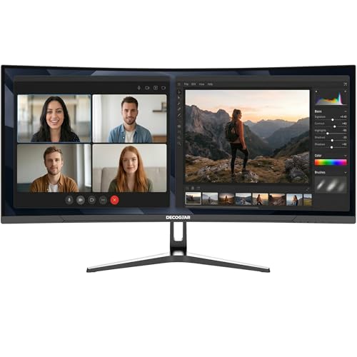 Deco Gear 34-Inch UltraWide WQHD Monitor with HDR