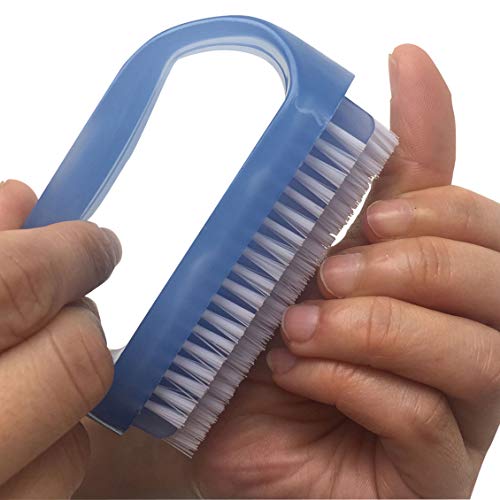 Coralpearl Hand Finger Nail Scrub Brush Set with Cuticle Remover for Deep Cleaning Small