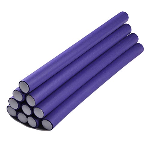 Flexible Rods Spiral Hair Foam Curler Roller Set 1 Pack Deal Soft Twist-Flex Foam Hair Roller Curling Flexi-Rods Bendy Curl Sponge DIY Twist Hair Rollers 1.8cm(10 Rods)