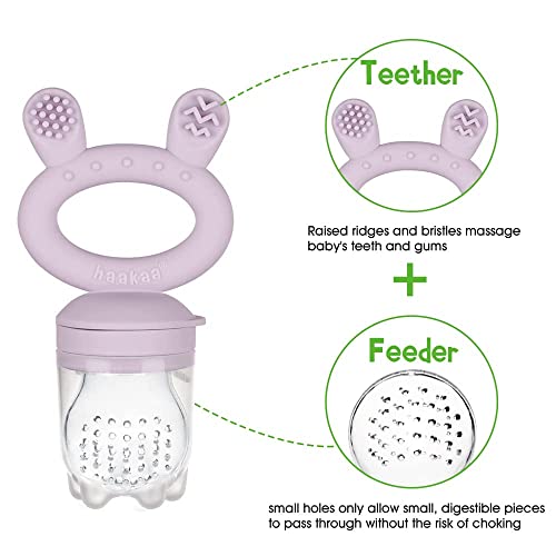 image for Haakaa Baby Fresh Food and Fruit Feeder | Pacifier | Breastmilk Popsic