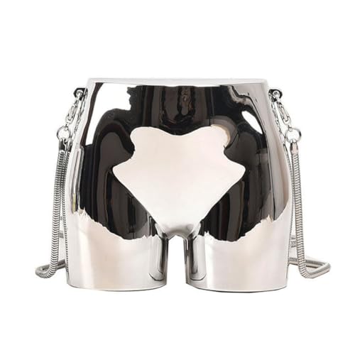 Design Evening Clutch Handbags Mini Silver Acrylic Purse for Women Novelty Funny Silver Crossbody Unique Shoulder Bag2