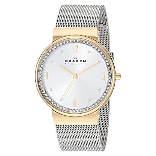 Skagen Women's Ancher Quartz Watch with Stainless Steel Strap, Silver, 18 (Model: SKW2128)