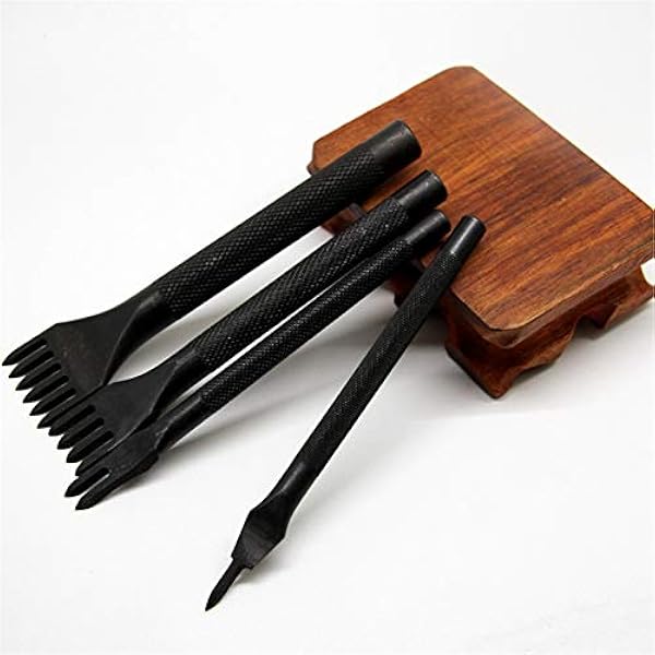 CHSEEO Artesanía del Cuero, 50 Piezas Juegos y Kits de Costura Kits de Repujado de Cuero Herramientas de Coser Perforadora de Cuero para Manualidades DIY Cuero Artesanía #1