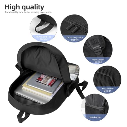 Sac à dos ordinateur portable léger et décontracté Noir Noël - 5