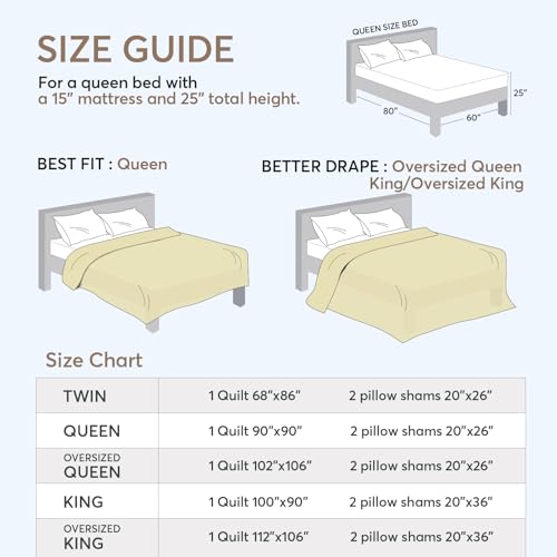 image for KASENTEX Dark Blue Queen Size Quilt Bedding Sets with Pillow-Shams, Li