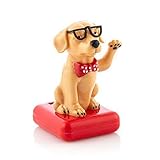 Material: Kunststoff Solarfigur Wackelfigur »Hund mit Sonnenbrille« Figur beweglich Solarbetrieben 11 cm