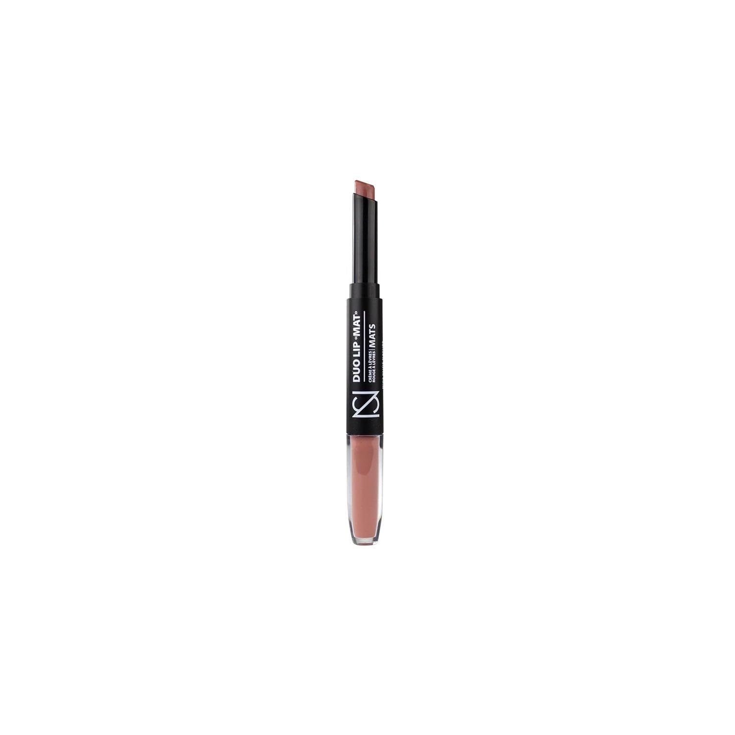 NS Duo Lip Mat Crème à Lèvres et Rouge à Lèvres Nude Nature - Format Crème en Pot de 20 g - Texture Matte pour un Maquillage des Lèvres Authentique et Soigné - Lot de 3