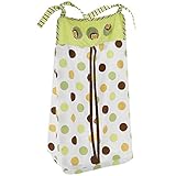 KidsLine Unisex Pop Monkey Embroidered Baby Boy Diaper Stacker Green