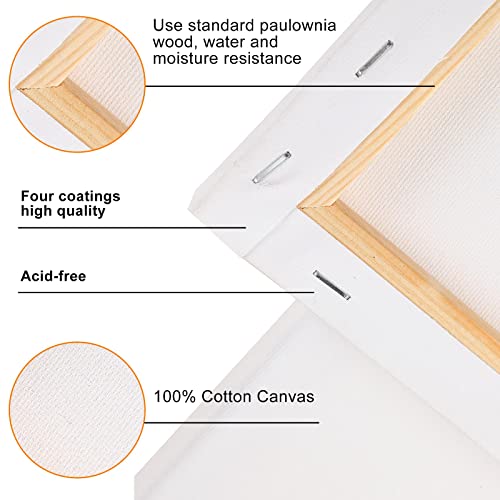 12 Pieces Stretched Canvas Side Length Blank Canvas Triangle Square Hexagon Shape Fabric Painting Canvas Panels Canvas Boards Art Supplies For Painting Acrylic Pouring Artist Hobby Painters (6 Inch) #TOP2