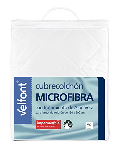 Velfont Cubrecolchon Microfibra Impermeable Cama de 90x190/200 Ref. 525185