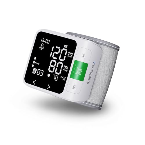 medisana BW 360 connect Handgelenk-Blutdruckmessgerät, Blutdruck- und Pulsmesser mit Bluetooth App, Ampel-Skala, und Speicherfunktion, Blutdruckmanschette mit Aufbewahrungsbox medisana BW 360 connect Handgelenk-Blutdruckmessgerät, Blutdruck- und Pulsmesser mit Bluetooth App, Ampel-Skala, und Speicherfunktion, Blutdruckmanschette mit Aufbewahrungsbox