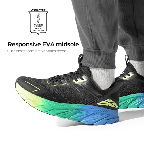 Image of ALLSWIFIT Mens Slip On Walking Shoes Running Sneakers | Comfortable, Tennis, Breathable, Non Slip, Cushion, Lightweight, Athletic, Gym, Workout, Cross Training, Fashion