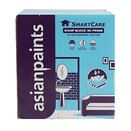 Image of Asian Paints SmartCare Damp Block 2k - Prime | 2k Waterproof Coating | Lasting Protection Against Efflorecence | High Performance Waterproof Coating - 15kg