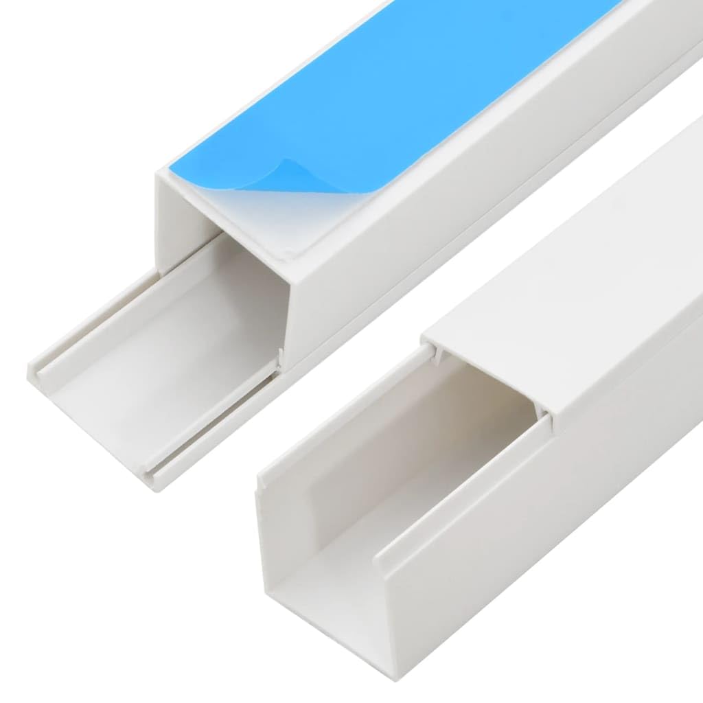 vidaXL Kabelkanäle Selbstklebend 40x40 mm 30 m PVC