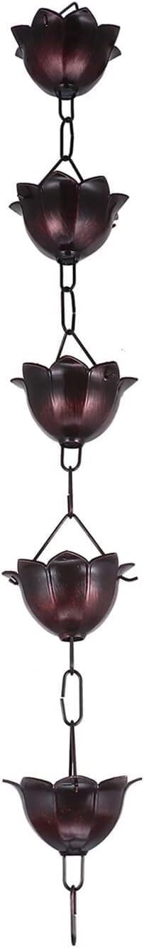 Rain Chains Rain Chain for Downspouts, Aluminum Alloy Eaves Chain Rain, Chain Rain Chains for Outside Gutter downspout Extension