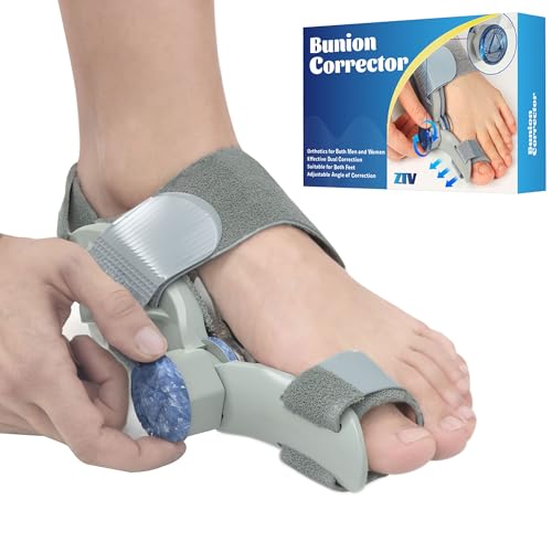 ZTV Bunion Corrector for Women and Man Big Toe, Toe Straightener with Silicone Pads,Adjustable Bunion Splints for Bunion Reliefs,Bunion Fix with Soft Silicone Pad,Suitable for Left/Right Feet (1PCS)
