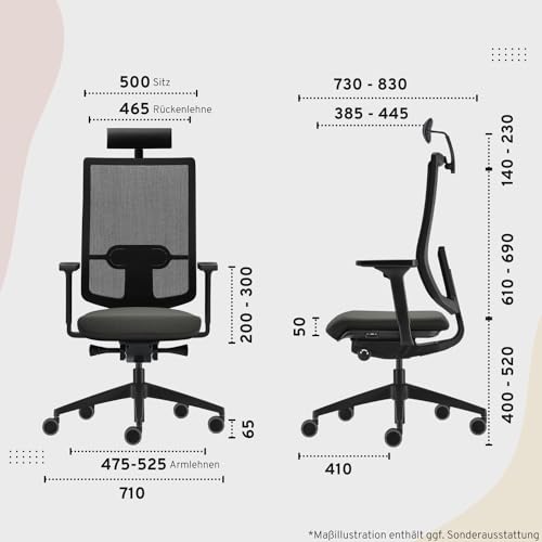 Bürostuhl Sedus se:do Pro Light Drehstuhl mit Netzmembran