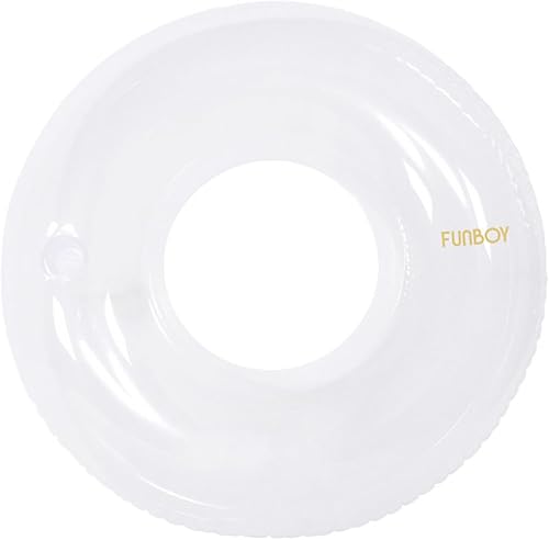 FUNBOY Giant 46" Clear Pool Tube Float with Cup Holder