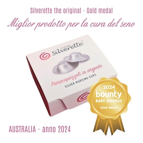 Silverette The Original Silver Nursing Cups - Soothing Sore Or Cracked Nipples With Silver…