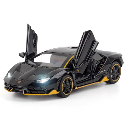 Image of Kammateswara Kids die cast car 1:32 Scale Model Metal Pullback Toy car with Openable Doors & Light Music(Random Color as per Stock) (Lamborghini)