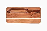 Out of the Woods of Oregon Deluxe Red Alder Knife Board and Bread Slicer Set