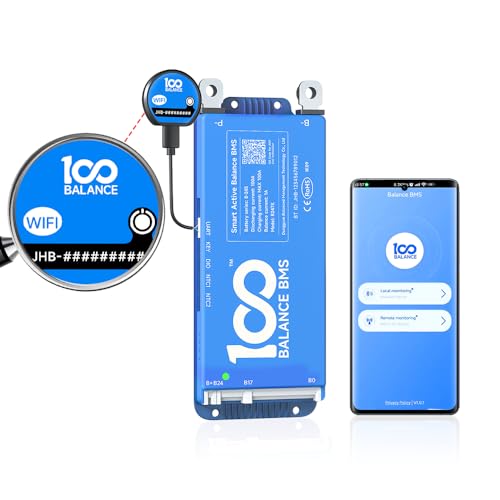 100BALANCE 150A 8-17S Standard Function Smart Active Balance BMS with WiFi Module Set Protection Board Build-in Bluetooth for Lithium Battery