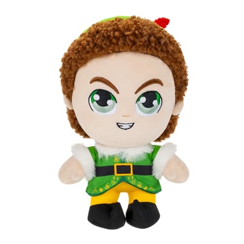 Jazwares Warner Bros. Discovery 8-Inch Buddy The Elf Plush from Elf - Super-Soft and Huggable Plush Toy - Official Licensed Plush - for All Ages