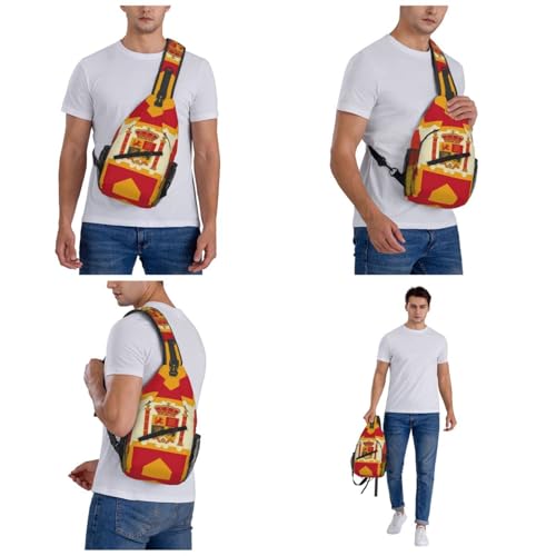 Bolso Pequeño Bandolera para Senderismo con Diseño de Bandera Española miniatura 7