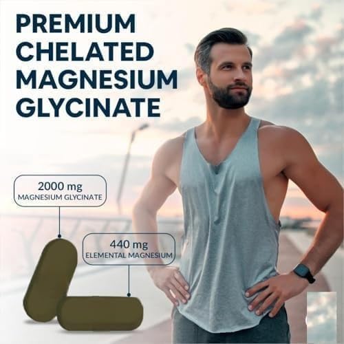 Miniatura 2 de Glicinato de magnesio 2000 mg por porción Suplemento - 120 tabletas vegetales