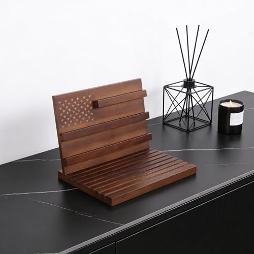 Soporte de madera para exhibiciones y colecciones en el salon con multiples compartimentos 6