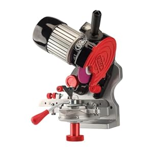 Oregon Professionele kettingzaagslijpmachine, compacte 230 volt bankslijpmachine, universele kettingzaagslijper, elektrisch, voor alle kettingzaagkettingen (410-230)