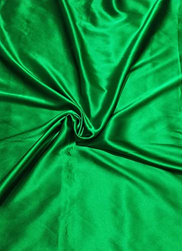 Image of Silk Satin Fabric for Tops, Frocks, Gowns, Blouses, Patiyala, Palazzo
