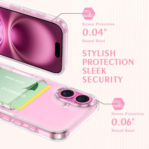 Coque transparente iPhone 16 avec porte-carte pour vos sorties - 2