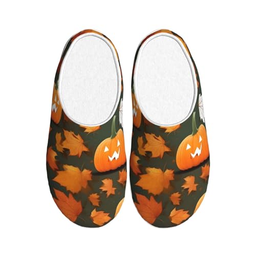 Chaussons en peluche EdWal citrouille noir 39 EU