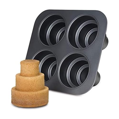Chicago Metallic Mini Multi-Tier Round Cake Pan