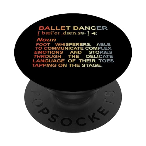 Bailarina de Ballet Diccionario Bailarina Escuela de Baile PopSockets PopGrip Intercambiable