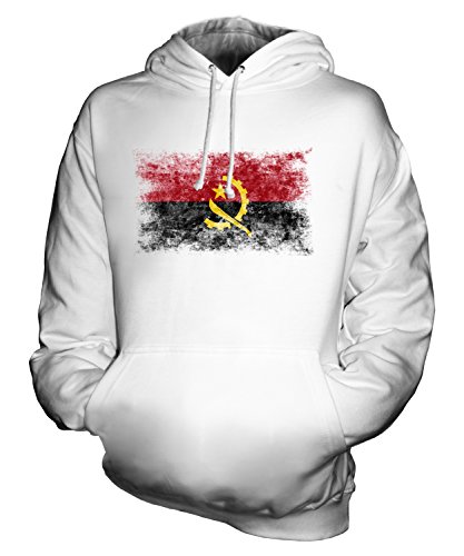 Sweat Angola pull à capuche délavé effet vintage vêtement de détente