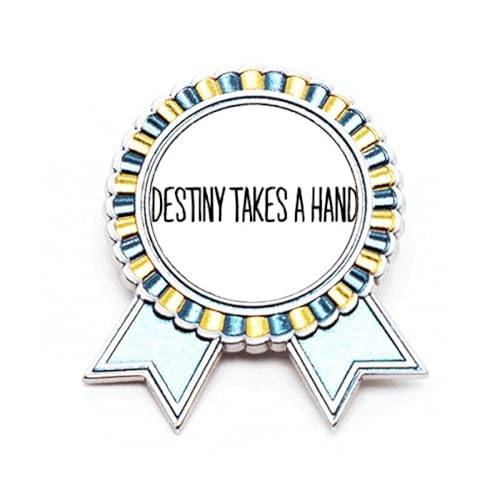 Broche Destiny Takes A Hand style Art Déco en métal taille M pour veste et manteau