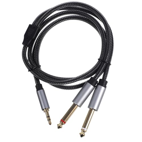 Cable divisor de audio Lurrose 1m Jack 3.5mm a 2 Jack 6.35mm miniatura 1