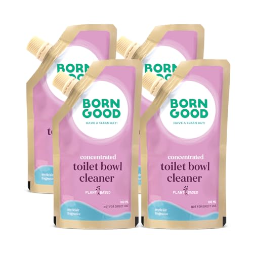 Image of Born Good Toilet Bowl Cleaner Concentrate 2L Refill Pack | 1 Pouch 50ml = 500ml Toilet cleaner | No Toxic Fumes | Kills 99% Bacteria | Removes Skid-marks | Planet-Friendly
