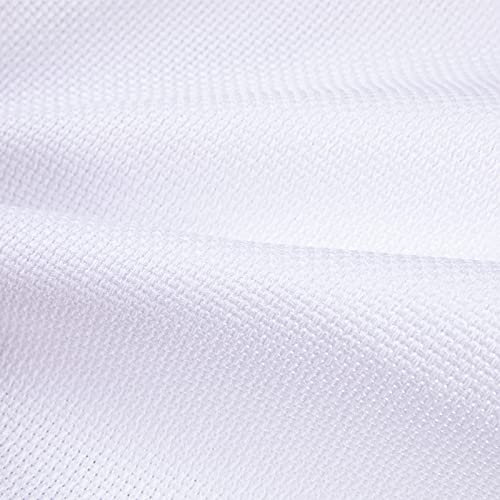 Canfoison Aida Cloth Big Size 16 Count, White Cross Stitch Fabric, 39 Inch By 60 Inch #TOP2