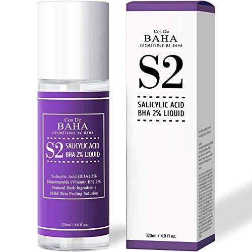Salicylic Acid Exfoliant Facial Liquid With Niacinamide - Betain Salicylic Acid + Salicylic Acid, Bha For Peel, Acne Spot Treatment, Pore Cleaner + Alcohol Free, 4 Fl Oz (120Ml) #TOP7