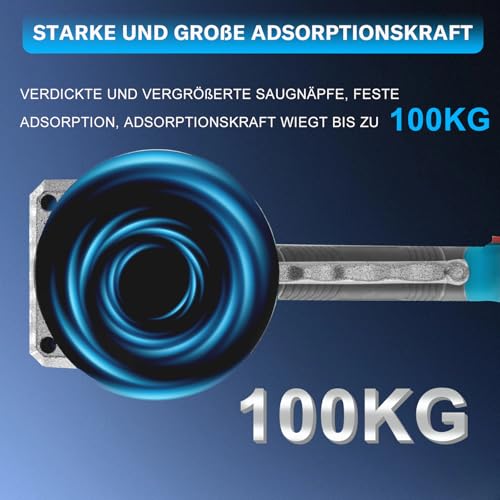 Fliesenleger Maschine für Makita 18V,Akku Fliesenrüttler,100kg Adsorption für 30-260cm Fliesen,Fliesenlegerwerkzeuge mit 5 Gänge einstellbar und 13cm Saugnapf,für Boden, Wandfliesen, Glas(Ohne Akku)