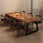 Dark Oak - 7 Piece Set [Table x 1 Chair x 6]